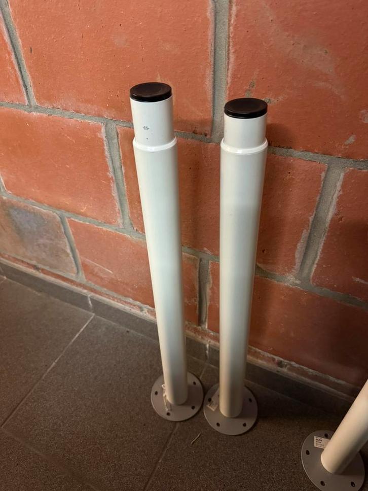 IKEA OLOV 2 tafelpoten, Maison & Meubles, Pièces pour table, Comme neuf, Pied de table, 50 à 100 cm, Moins de 50 cm, Rond, Métal