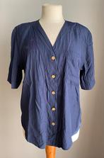 Donkerblauwe blouse met korte mouwen Betty Barclay maat 44, Kleding | Dames, Blouses en Tunieken, Blauw, Maat 42/44 (L), Zo goed als nieuw