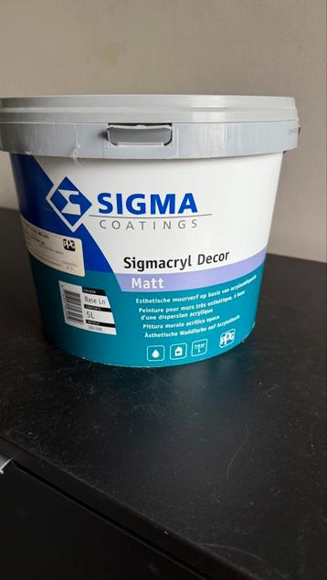 Sigma sigmacryl decor matt 2.5L beschikbaar voor biedingen