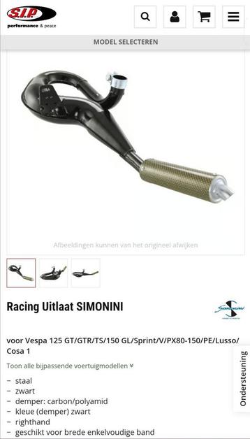Vespa PX vnb vbb uitlaat.  Nieuw verkeerd besteld gehad.  beschikbaar voor biedingen