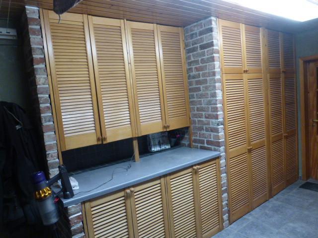 16 louvre deuren, Doe-het-zelf en Bouw, Deuren en Vliegenramen, Zo goed als nieuw, Binnendeur, Hout, Ophalen