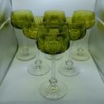 6 anciens verres à vin rouge du Val Saint Lambert, Antiquités & Art, Enlèvement