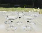 Set van 5 Kristallen Champagnecoupes   Set/5€, Antiek en Kunst, Antiek | Glaswerk en Kristal, Ophalen