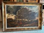 Groot schilderij in kader 1x1,40 meter E. CLOOTS, Ophalen