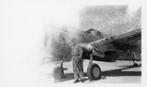 photo orig. - GI USAAF avec avion de chasse - WW2, Collections, Photo ou Poster, Armée de l'air, Envoi
