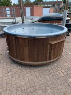 Hottub | XXL | externe kachel | 225cm | thermo wood gebruikt, Tuin en Terras, Zwembad-toebehoren, Ophalen, Zo goed als nieuw, Verlichting