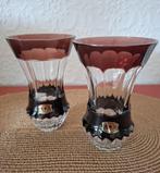 Set van 2 crystal vases Val Saint Lambert, Ophalen of Verzenden, Zo goed als nieuw, Minder dan 50 cm