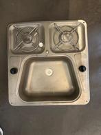 Combiné évier et deux foyer de cuisson gaz (jamais utilisé), Ophalen, Zo goed als nieuw, Inbouw, Gas
