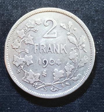 2 frank VL 1904 (Th.) - Leopold II beschikbaar voor biedingen