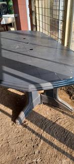 tuintafel, Ophalen, Gebruikt, Ovaal, Kunststof