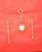D chaine pour montre gousset breloque medaille saint george, Ophalen of Verzenden, Koper, Overige typen