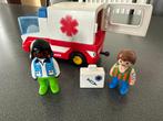 Playmobil 123 (n 9122) ziekenwagen, Ophalen of Verzenden, Gebruikt, Complete set