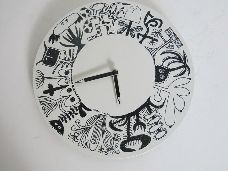 Vintage wandklok ikea, Huis en Inrichting, Woonaccessoires | Klokken, Zo goed als nieuw, Wandklok, Ophalen of Verzenden