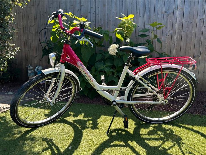 BNB Flower kinderfiets 24 inch, Fietsen en Brommers, Fietsen | Meisjes, Gebruikt, 24 inch, Versnellingen, Ophalen