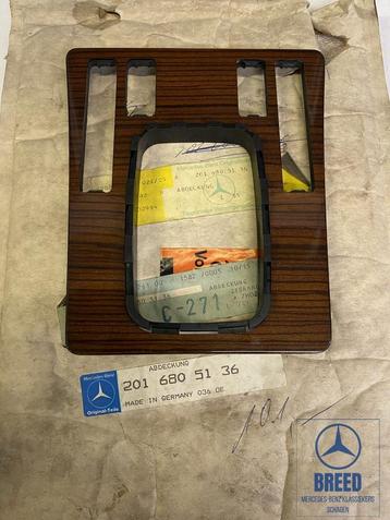 NOS zebranopaneel middenconsole voor Mercedes-Benz W201 beschikbaar voor biedingen