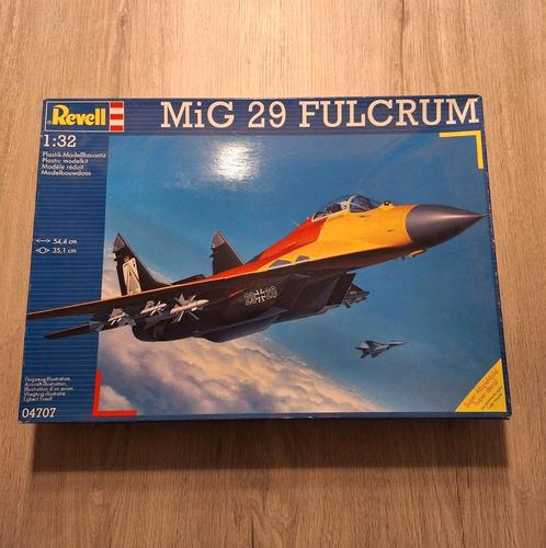 Revell Mig 29 Fulcrum 1/32, Hobby en Vrije tijd, Modelbouw | Vliegtuigen en Helikopters, Nieuw, Vliegtuig, Groter dan 1:72, Revell