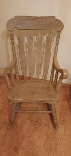 Schommelstoel, Gebruikt, Grijs, Hout, Antiek