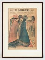 antieke prent uit 1900 - Le Journal (France), Ophalen of Verzenden, Zo goed als nieuw, Met lijst