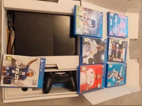 PS4 + 2 manettes + 9 jeux, Consoles de jeu & Jeux vidéo, Consoles de jeu | Sony PlayStation 4, Comme neuf, Original, 500 GB, Avec 2 manettes