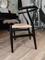 2 stoelen stijl wishbone chair H. Wegner, Ophalen, Gebruikt, Twee, Zwart