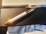 Montblanc Solitaire Tribute Mozart Stylo roller Blanc/or, Enlèvement ou Envoi, Avec publicité, Stylo, Comme neuf
