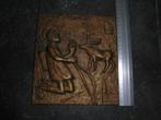 Icoon van Sint-Hubertus koper/Brons  (egino weinert?), Antiquités & Art, Antiquités | Objets religieux, Enlèvement ou Envoi
