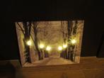 canvas met led verlichting canvas op houten frame lantaarns, Ophalen of Verzenden
