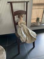 Prachtige antieke pop (doll) + kerkstoel, Verzamelen, Ophalen, Gebruikt, Pop