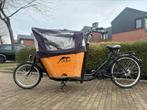 Elektrische bakfiets middenmotor, Fietsen en Brommers, Ophalen, Zo goed als nieuw
