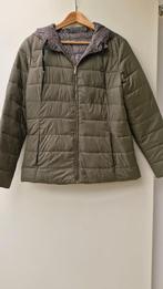 Dubbelzijdige doorstikte jas, mt 42, Ophalen of Verzenden, Zo goed als nieuw, Maat 42/44 (L), Groen
