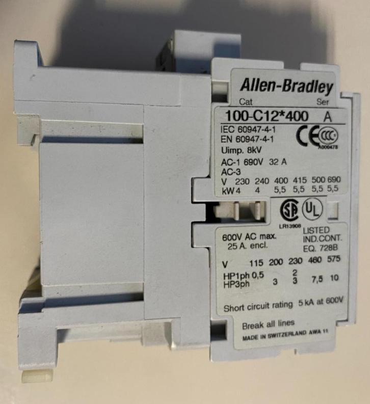 relais Allen-Bradley 100-c12*400 A, Elektronische apparatuur, Onderdelen en Toebehoren, Gebruikt, Ophalen