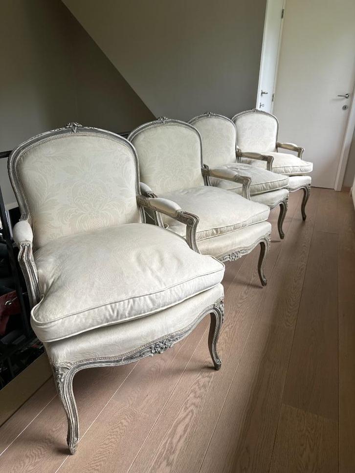 Prachtige Louis XV fauteuils (4), Antiek en Kunst, Antiek | Meubels | Stoelen en Sofa's, Ophalen