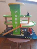 Houten garage met houten auto's, Kinderen en Baby's, Speelgoed | Houten speelgoed, Ophalen, Zo goed als nieuw, Overige typen