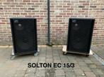 Net Paar SOLTON EC 15/3. 3-weg 15”/ 8”/ 1” AA Craaft, Audio, Tv en Foto, Luidsprekerboxen, Ophalen, Zo goed als nieuw, 120 watt of meer