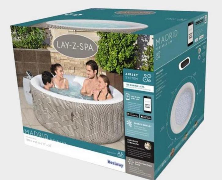 Lay z spa GLOEDNIEUW IN DOOS, Tuin en Terras, Bubbelbaden en Hottubs, Nieuw, Opblaasbaar, Afdekzeil, Grondzeil, Filter, Pomp, Ophalen
