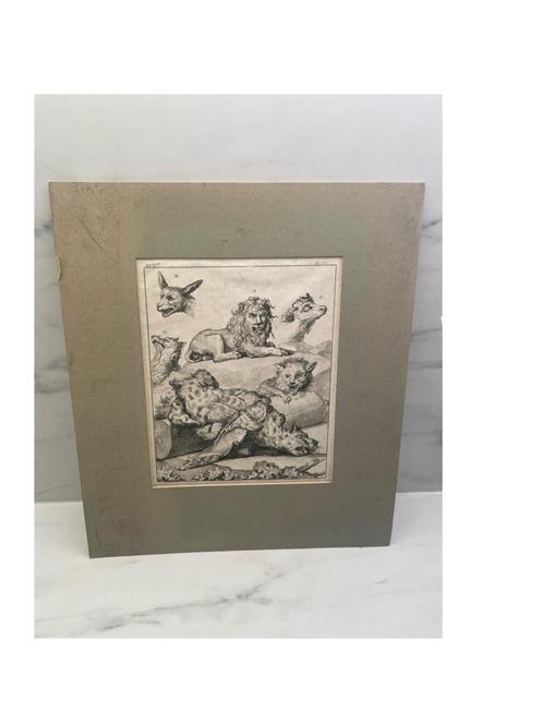 Ets — Kostuum van oude volkeren — Bord 17 Cochin, Antiek en Kunst, Kunst | Etsen en Gravures, Ophalen of Verzenden