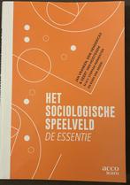 Het Sociologische Speelveld De Essentie, Boeken, Ophalen, Zo goed als nieuw, Hoger Onderwijs, Acco