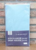 Nieuw - Hoeslaken - Jersy - 1 pers. - katoen - 90 x 200 cm, Eenpersoons, Blauw, Hoeslaken of Sloop, Nieuw
