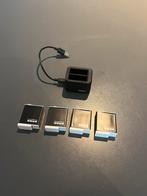 GoPro dual charger & 4 enduro batterijen, Audio, Tv en Foto, Actiecamera's, Ophalen, Zo goed als nieuw, GoPro