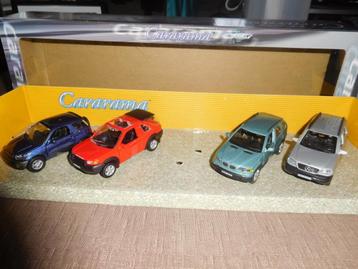 4 miniatures Cararama SUV années 2000