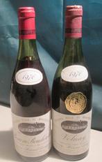 2 Oude Rode Franse Wijnen van 1976, Verzamelen, Frankrijk, Ophalen of Verzenden, Zo goed als nieuw, Rode wijn