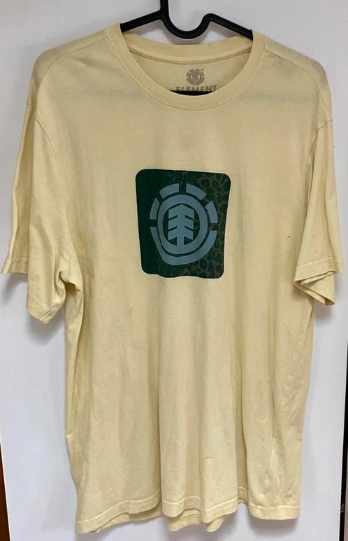 Element T-shirt Leopard Block Icon, Kleding | Heren, T-shirts, Gedragen, Maat 48/50 (M), Geel, Ophalen of Verzenden