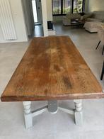 Massief eiken Tafel, Huis en Inrichting, Tafels | Eettafels, Ophalen, Gebruikt, Eikenhout, 200 cm of meer