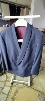 Marineblauw colbert met donkere rand, Kleding | Heren, Kostuums en vesten, Ophalen of Verzenden, Zo goed als nieuw, Blauw