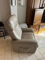 Lederen salon, Huis en Inrichting, Ophalen, Gebruikt, Leer
