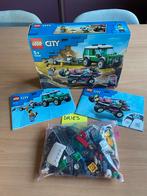 Lego city race buggy transporters, Ophalen, Zo goed als nieuw, Complete set, Lego