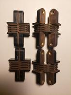Onzichtbare kastscharnieren (4stuks), Ophalen of Verzenden, Nieuw, Koper of Messing, Scharnier