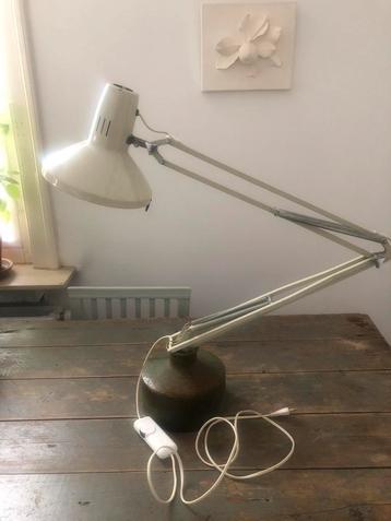 VINTAGE LAMP LEDU ATELIERLAMP BUREAULAMP MET DIMMER beschikbaar voor biedingen