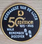 Vierdaagse van de IJzer - badge 50e editie., Verzamelen, Militaria | Algemeen, Ophalen of Verzenden, Overige soorten, Embleem of Badge