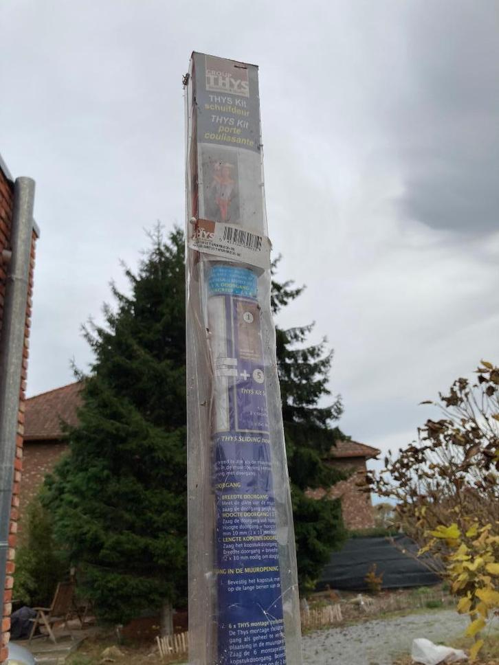 Group Thys kit schuifdeursysteem, Doe-het-zelf en Bouw, Raamkozijnen en Schuifdeuren, Zo goed als nieuw, Overige typen, Aluminium